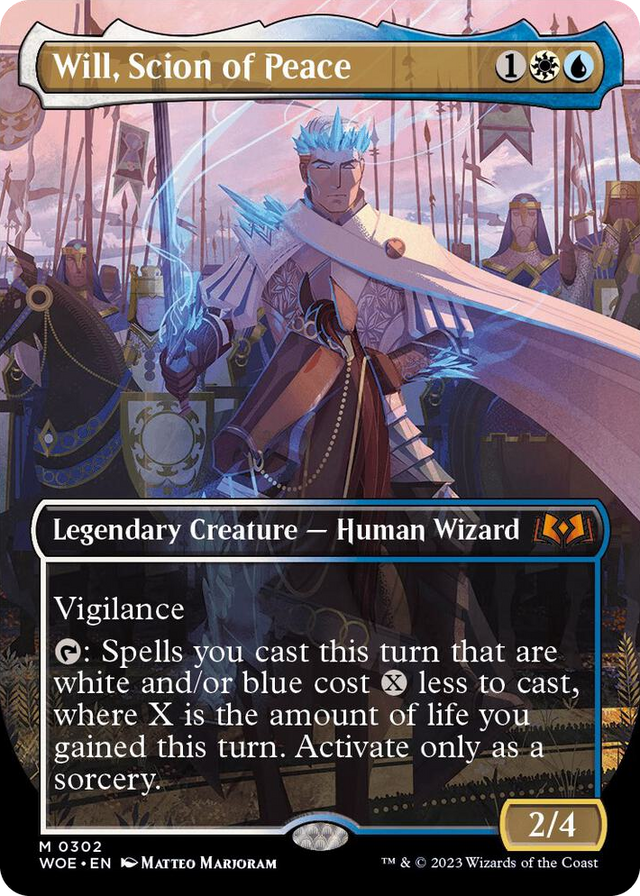 0302 Will, Scion of Peace (Borderless) M Wilds of Eldraine
