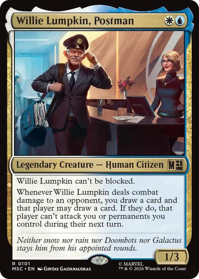 0101 Willie Lumpkin, Postman R Commander: Marvel Super Heroes