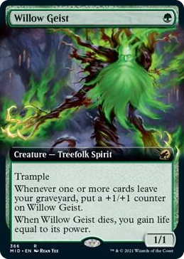 0366 Willow Geist (Extended Art) R Innistrad: Midnight Hunt