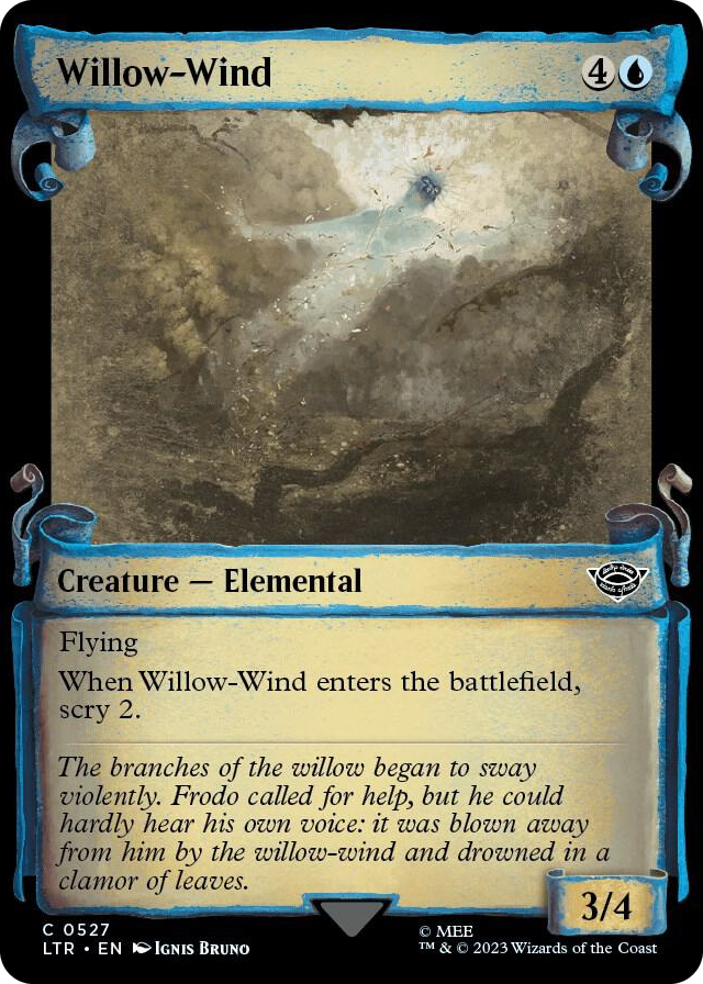 Willow-Wind (Showcase Scrolls) #527 C - Universes Beyond: The Lord of the Rings: Tales of Middle-earth Pokemon card