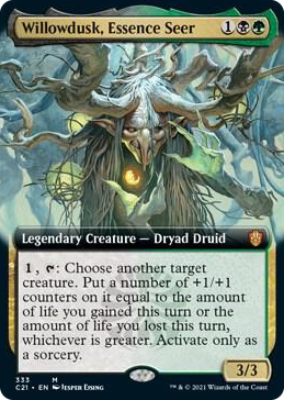 0333 Willowdusk, Essence Seer (Extended Art) M Commander 2021