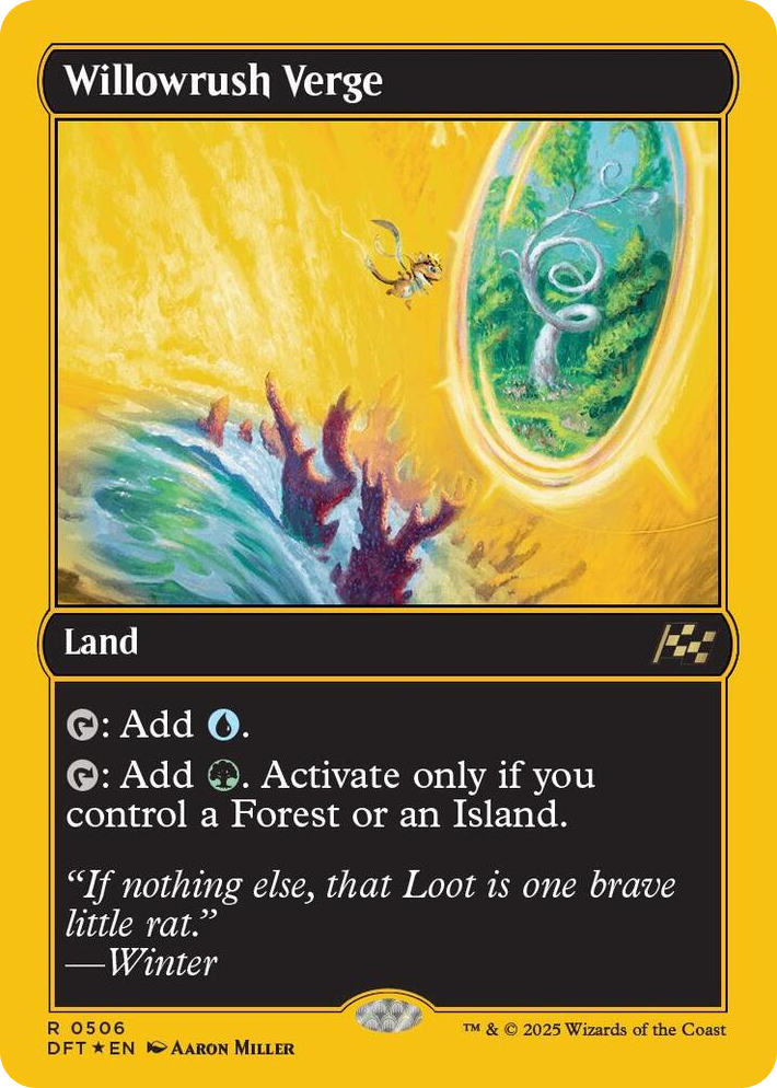 0506 Willowrush Verge (First-Place Foil) R Aetherdrift