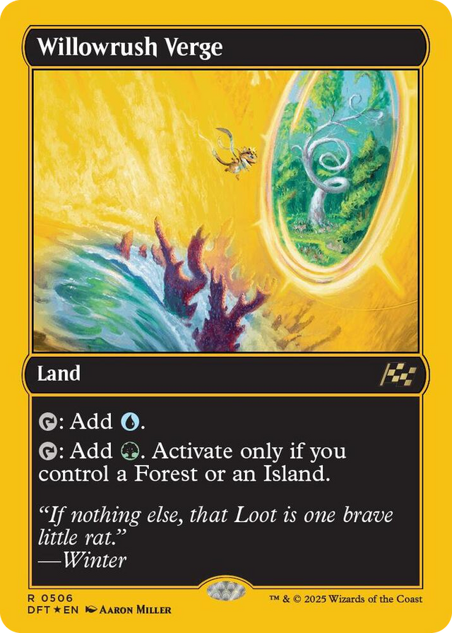 0506 Willowrush Verge (First-Place Foil) R Aetherdrift