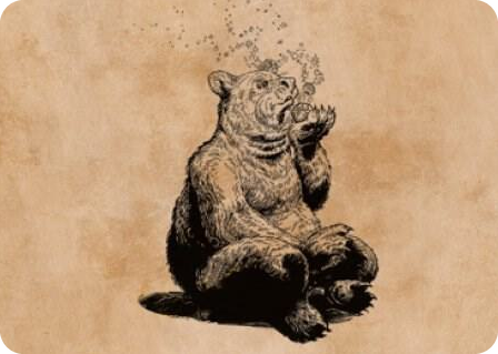 0060 Wilson, Refined Grizzly Art Card S Art Series: Commander Legends: Battle for Baldur's Gate