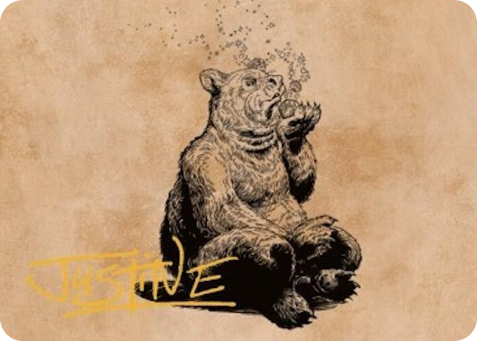 0060 Wilson, Refined Grizzly Art Card (Gold-Stamped Signature) S Art Series: Commander Legends: Battle for Baldur's Gate