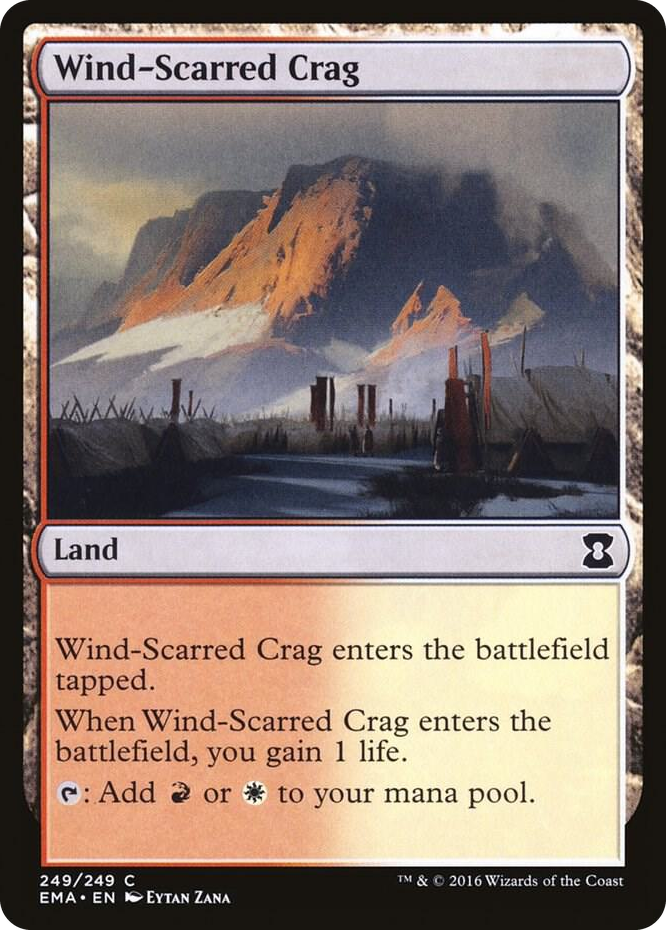Wind-Scarred Crag #249 C - Eternal Masters Pokemon card