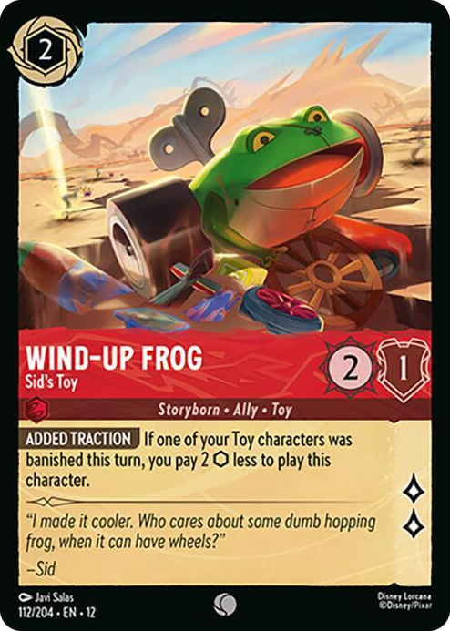 0112 Wind-Up Frog - Sid's Toy Common Wilds Unknown