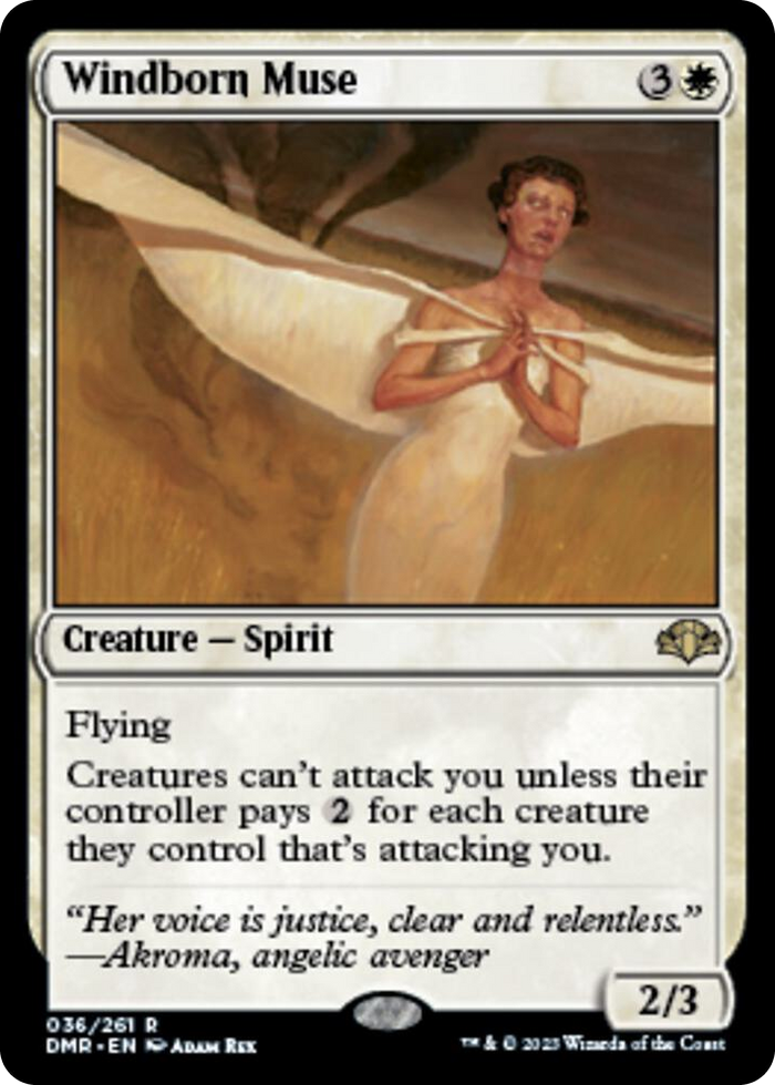 Windborn Muse #36 R - Dominaria Remastered Pokemon card