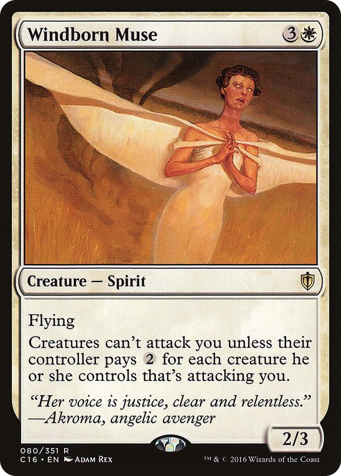 Windborn Muse #80 R - Commander 2016 Pokemon card