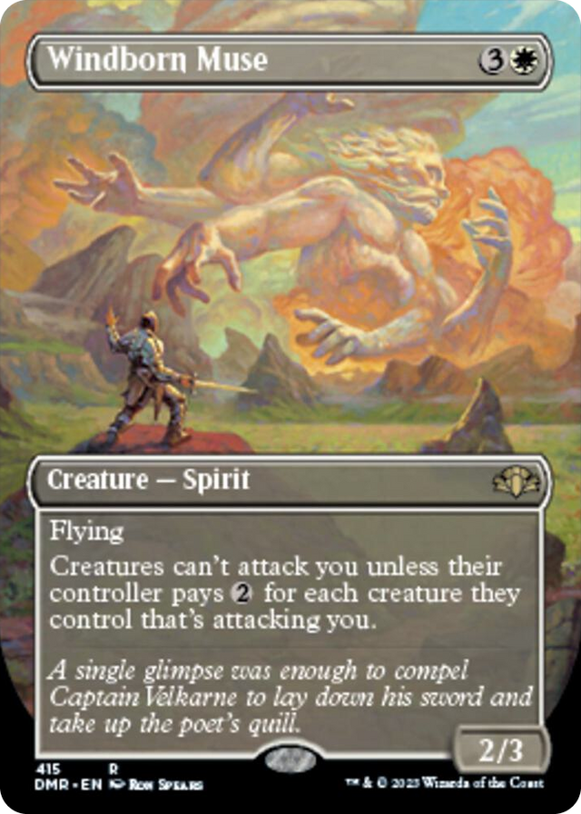 0415 Windborn Muse (Borderless) R Dominaria Remastered