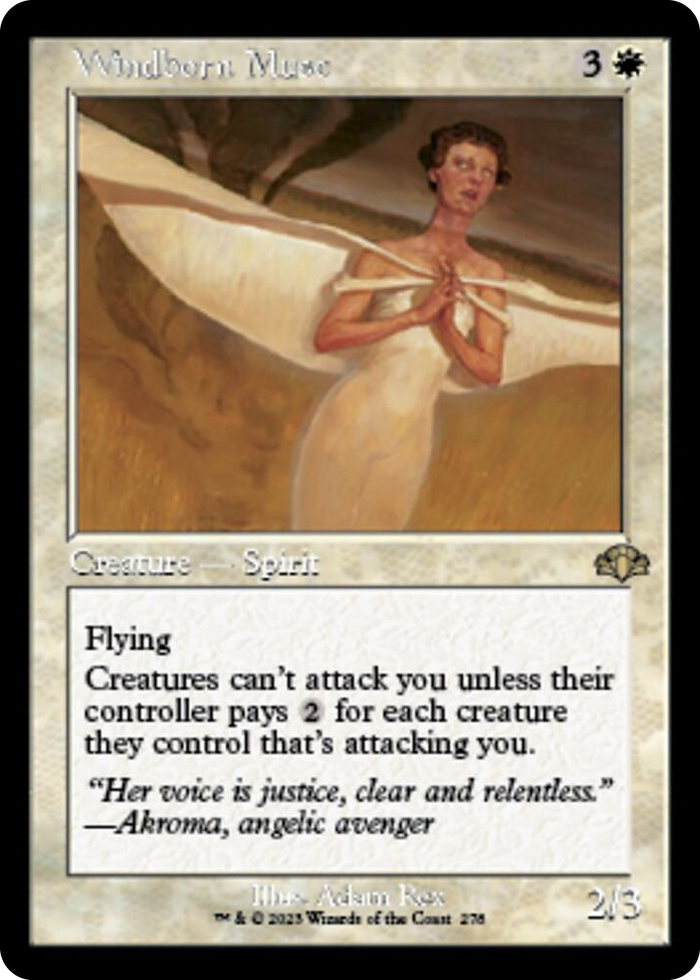 Windborn Muse (Retro Frame) #278 R - Dominaria Remastered Pokemon card