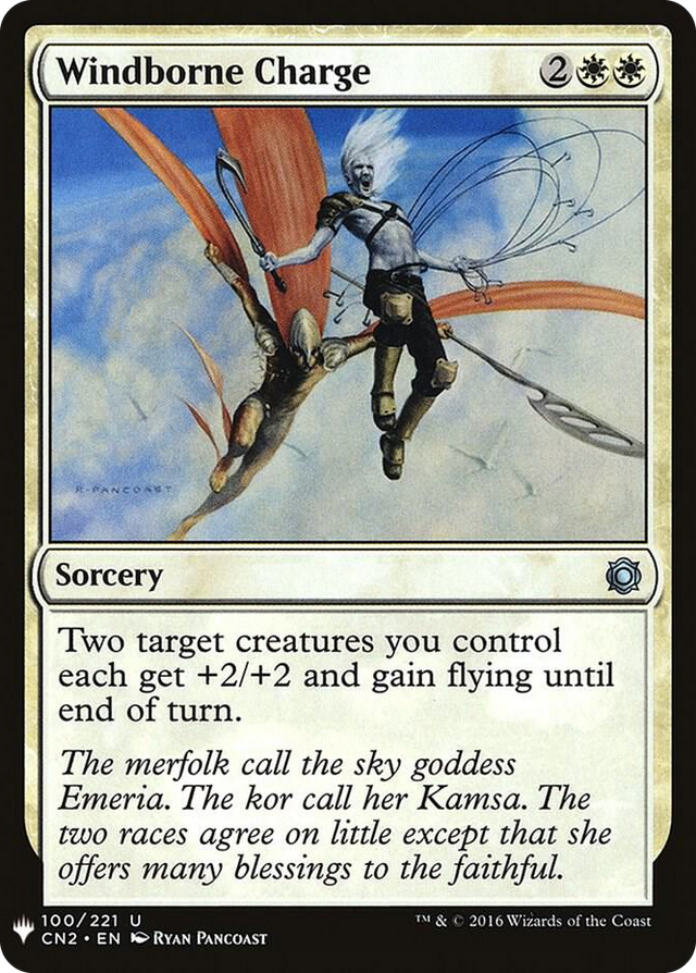 0100 Windborne Charge U The List Reprints