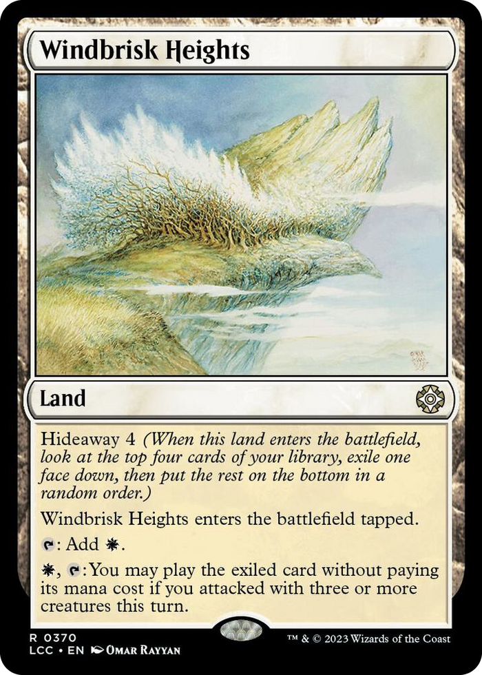 Windbrisk Heights #370 R - Commander: The Lost Caverns of Ixalan Pokemon card