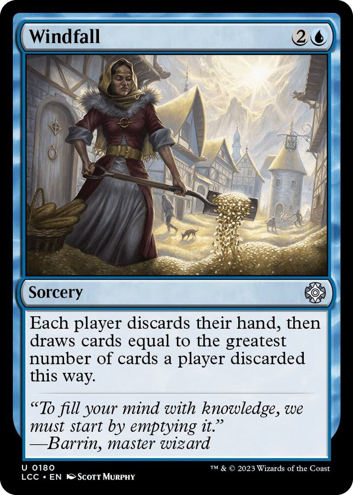 0180 Windfall U Commander: The Lost Caverns of Ixalan