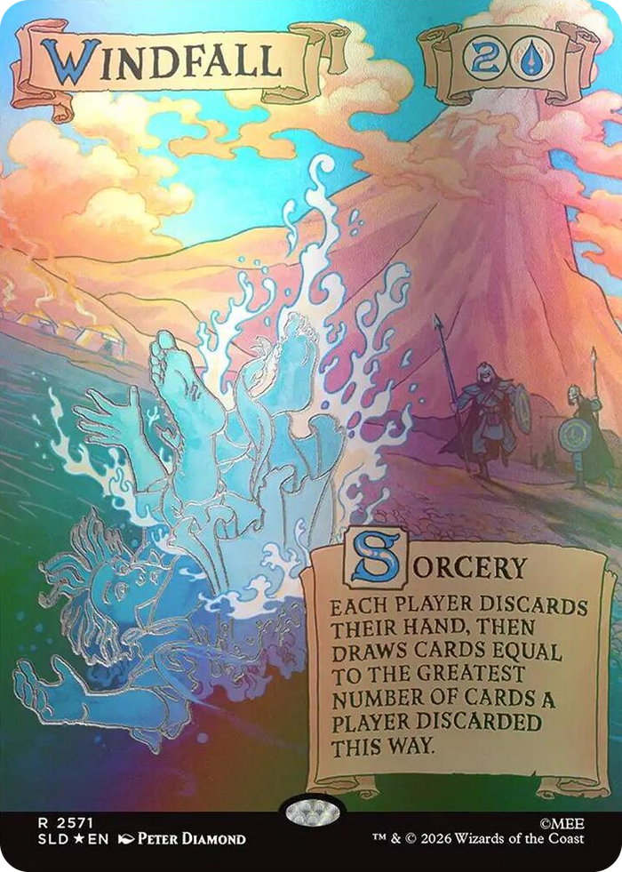 Windfall (2571) (Out Of Sight Foil) #2571 R - Secret Lair Drop Series Pokemon card