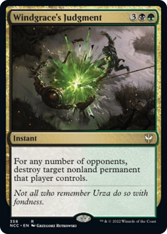 0358 Windgrace's Judgment R Commander: Streets of New Capenna
