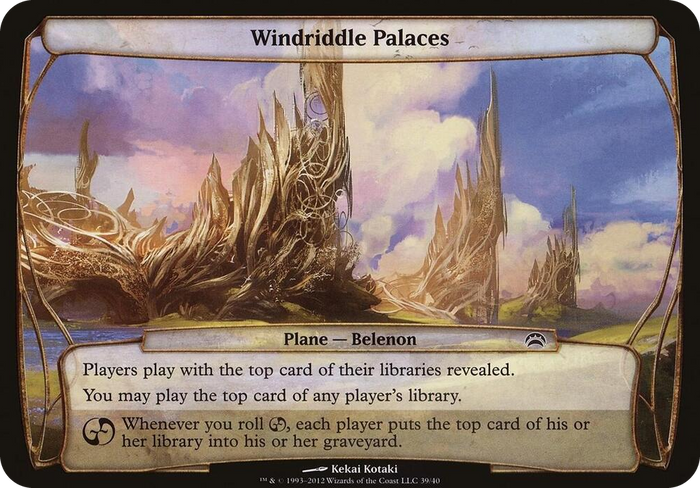 Windriddle Palaces (Planechase 2012) #39 S - Oversize Cards Pokemon card