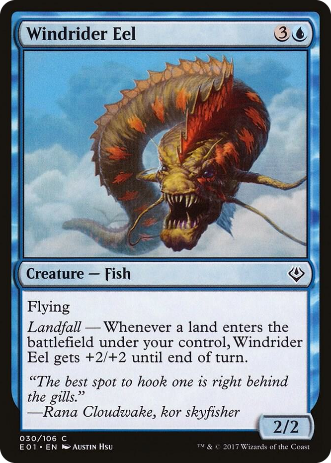 Windrider Eel #30 C - Archenemy: Nicol Bolas Pokemon card