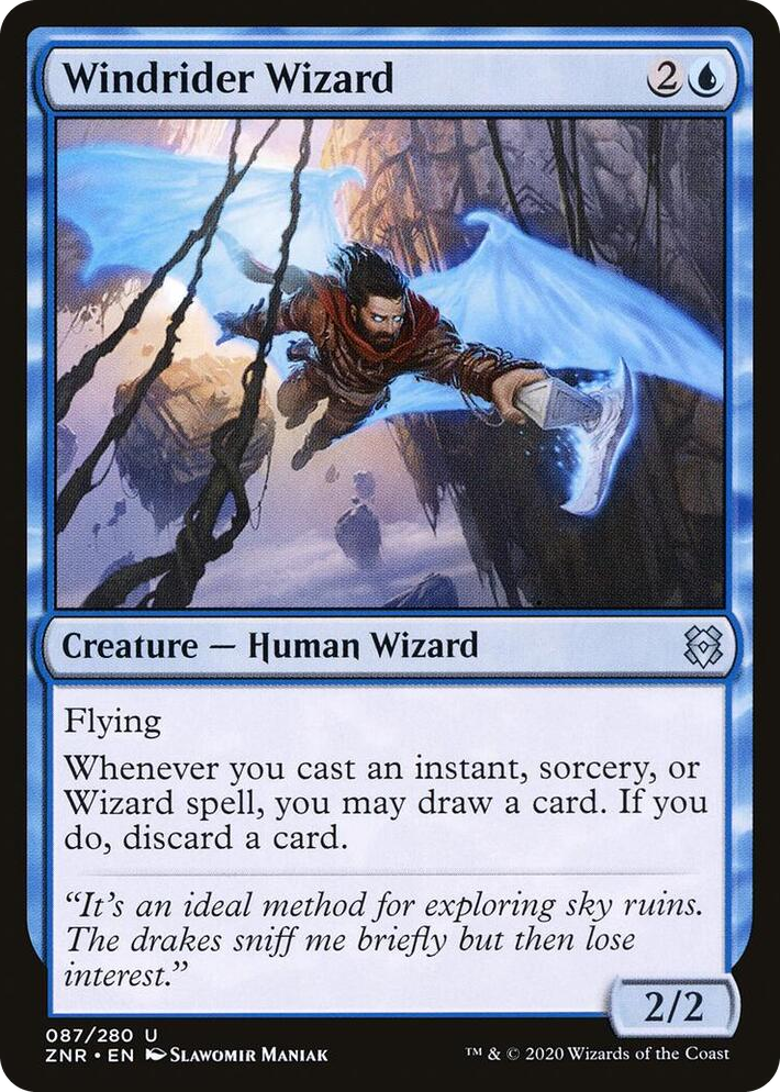 0087 Windrider Wizard U Zendikar Rising