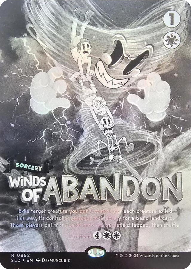 0882 Winds of Abandon (Black & White Foil) R Secret Lair Drop Series