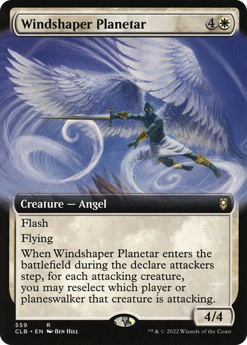 Windshaper Planetar (Extended Art) #559 R - Commander Legends: Battle for Baldur's Gate Pokemon card