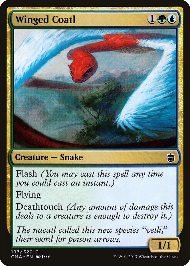 Winged Coatl #197 C - Commander Anthology Pokemon card