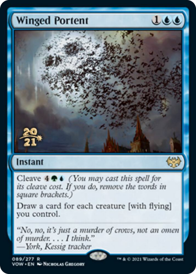 0089 Winged Portent R Prerelease Cards