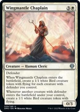 0039 Wingmantle Chaplain U Dominaria United