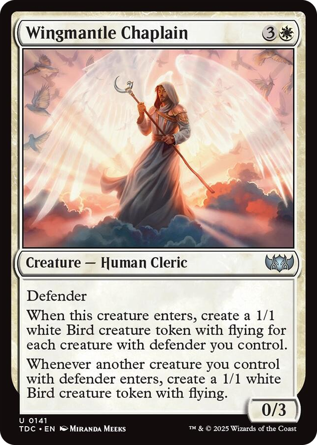 0141 Wingmantle Chaplain U Commander: Tarkir: Dragonstorm