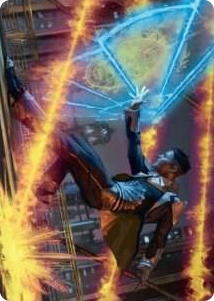 0014 Wingshield Agent Art Card S Art Series: Streets of New Capenna