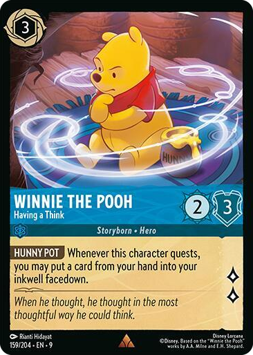 0159 Winnie the Pooh - Having a Think Rare Fabled