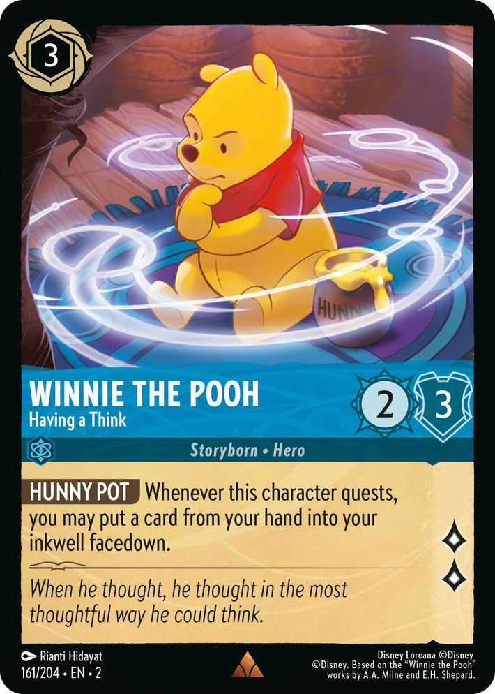 0161 Winnie the Pooh - Having a Think Rare Rise of the Floodborn