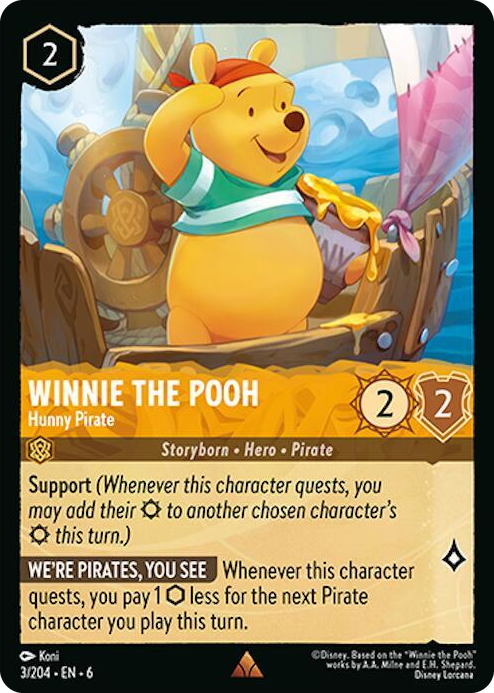 0003 Winnie the Pooh - Hunny Pirate Rare Azurite Sea
