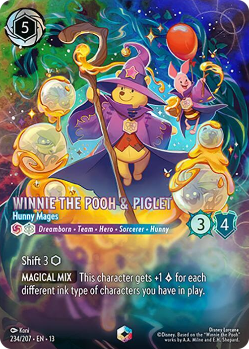 Winnie the Pooh & Piglet - Hunny Mages (Enchanted) #234 Enchanted - Attack of the Vine! Pokemon card