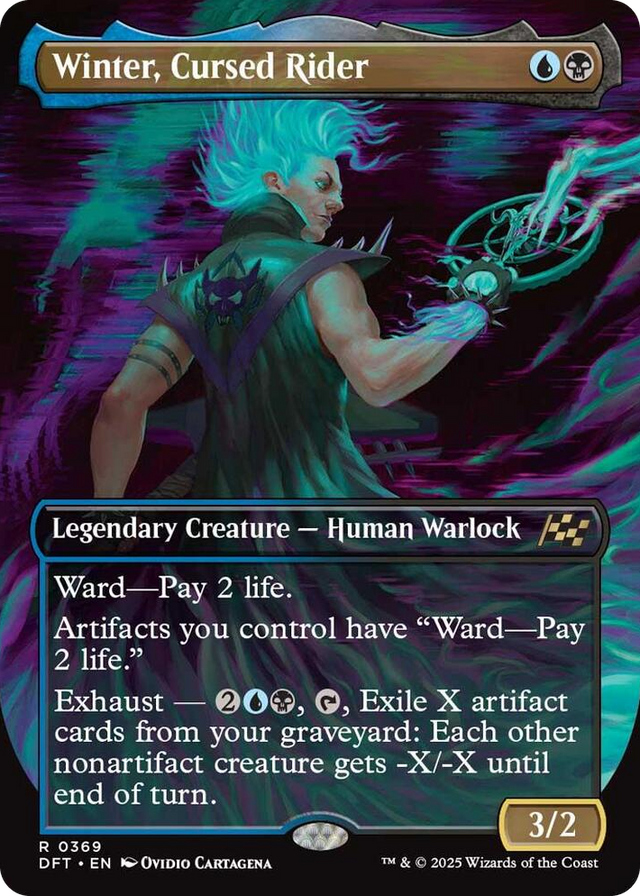 0369 Winter, Cursed Rider (Borderless) R Aetherdrift