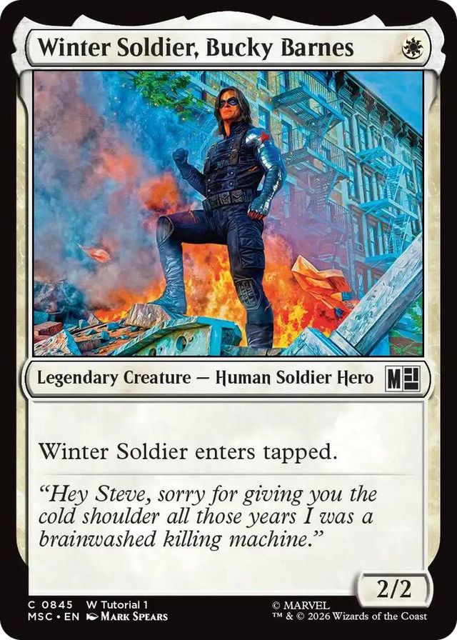 0845 Winter Soldier, Bucky Barnes (0845) C Commander: Marvel Super Heroes