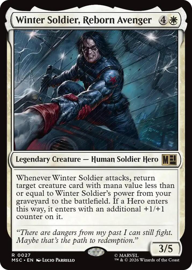 0027 Winter Soldier, Reborn Avenger R Commander: Marvel Super Heroes