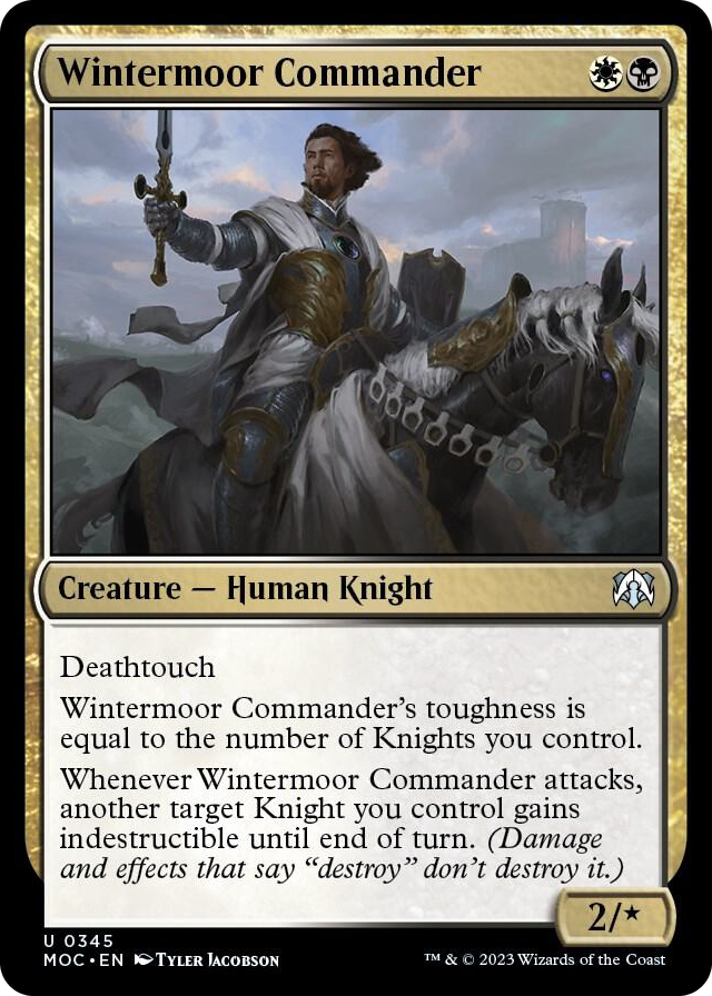 Wintermoor Commander #345 U - Commander: March of the Machine Pokemon card