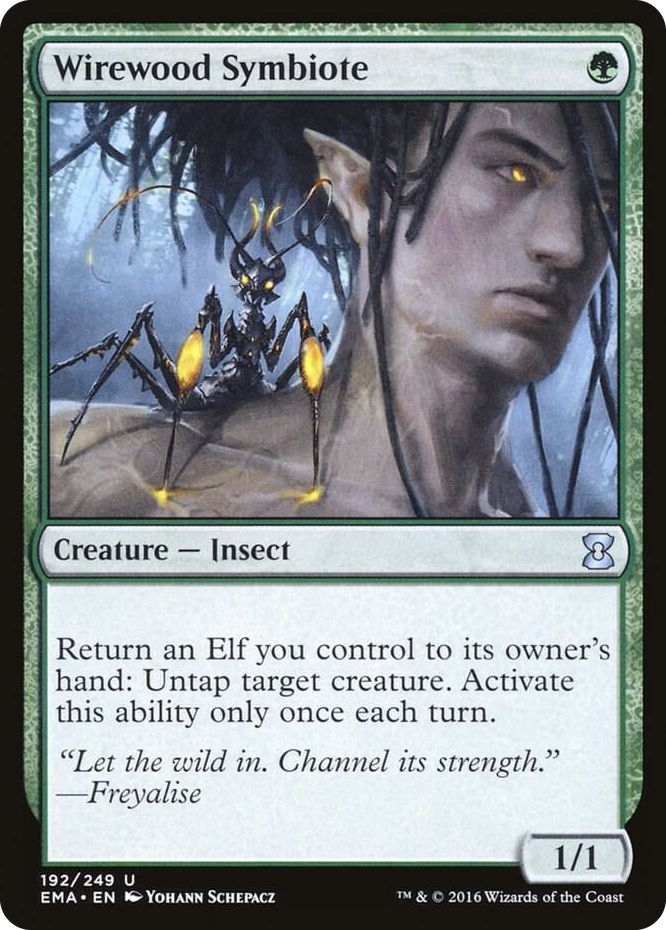 Wirewood Symbiote #192 U - Eternal Masters Pokemon card