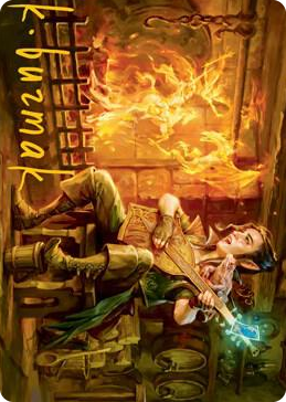 0050 Wish Art Card (Gold-Stamped Signature) S Art Series: Adventures in the Forgotten Realms