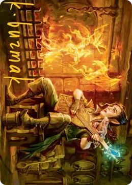 0050 Wish Art Card (Gold-Stamped Signature) S Art Series: Adventures in the Forgotten Realms