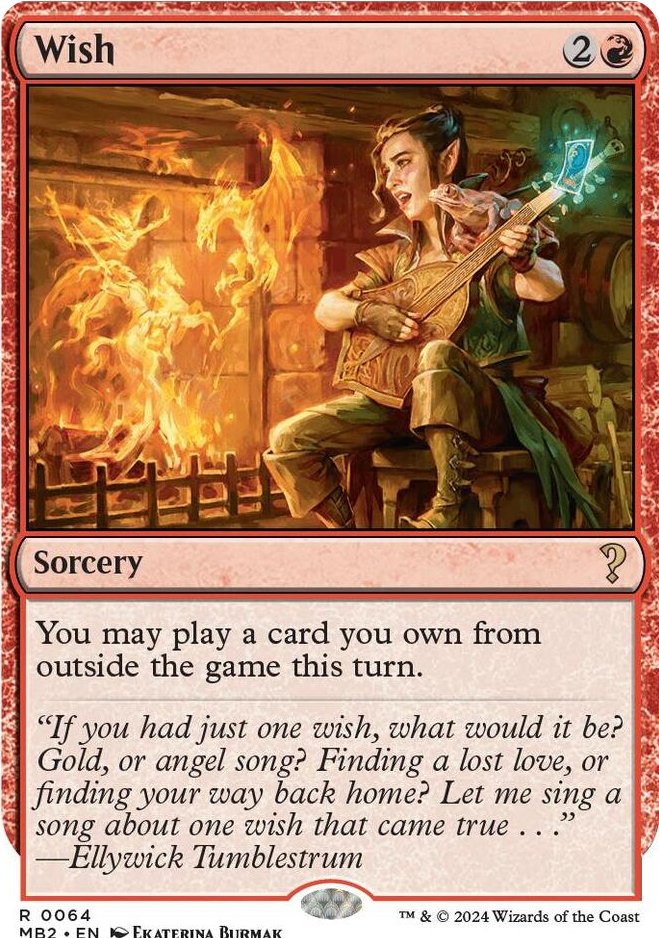 0064 Wish (White Border) R Mystery Booster 2