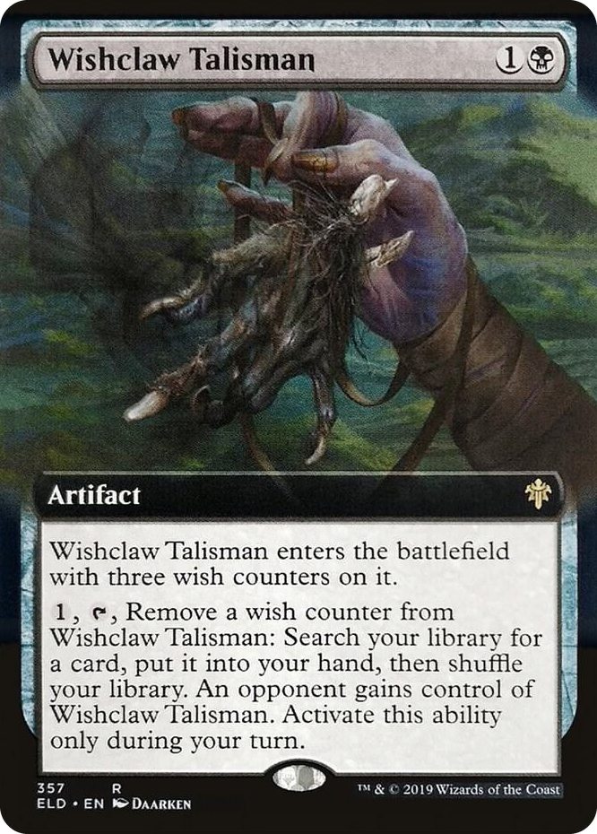 0357 Wishclaw Talisman (Extended Art) R Throne of Eldraine