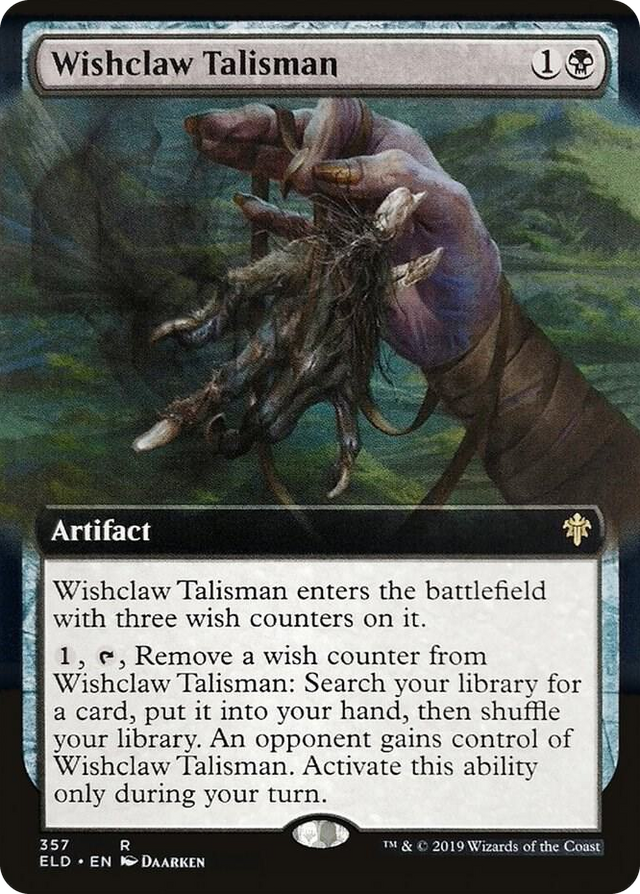 0357 Wishclaw Talisman (Extended Art) R Throne of Eldraine