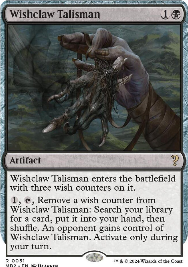 0051 Wishclaw Talisman (White Border) R Mystery Booster 2