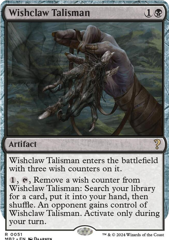 0051 Wishclaw Talisman (White Border) R Mystery Booster 2