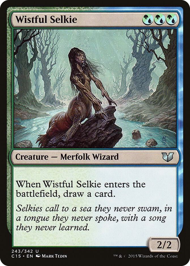 Wistful Selkie #243 U - Commander 2015 Pokemon card