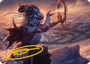 0016 Witch Enchanter Art Card (Gold-Stamped Signature) S Art Series: Modern Horizons 3