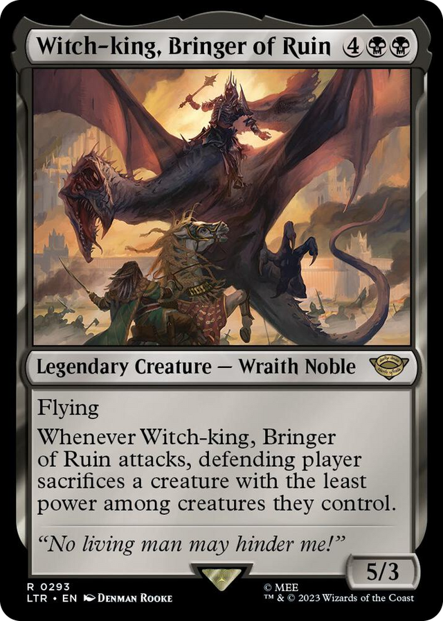 0293 Witch-king, Bringer of Ruin R Universes Beyond: The Lord of the Rings: Tales of Middle-earth