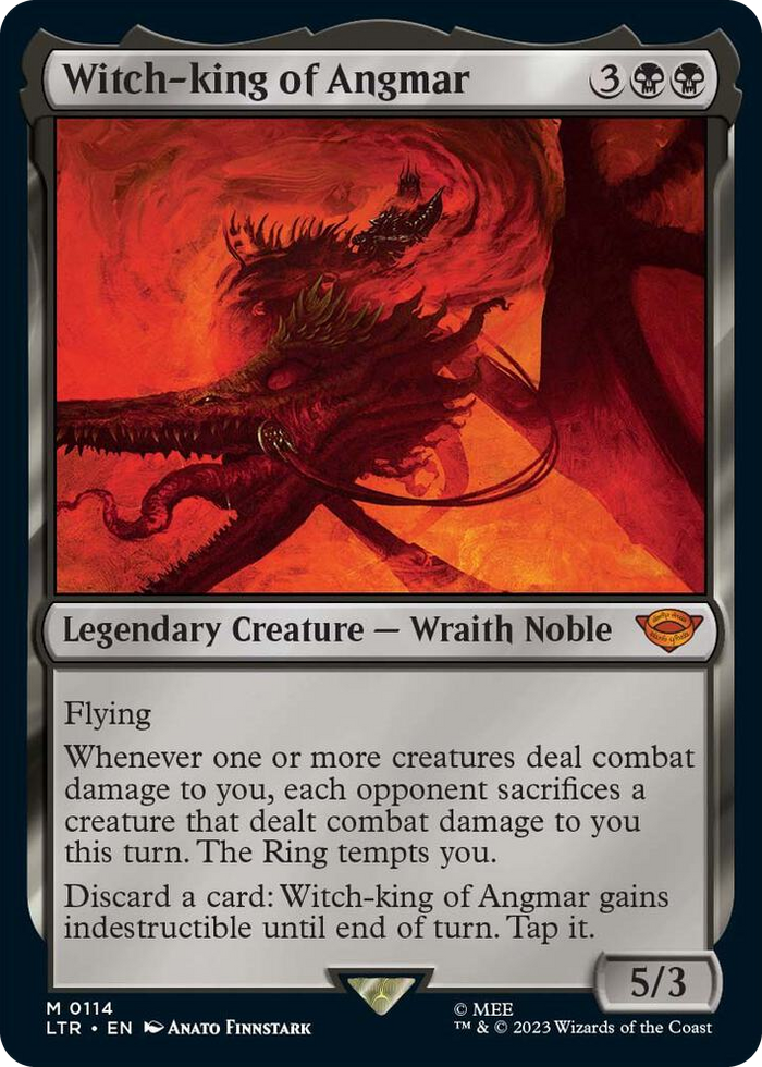 Witch-king of Angmar #114 M - Universes Beyond: The Lord of the Rings: Tales of Middle-earth Pokemon card